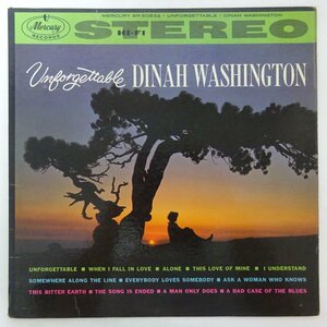 11187671;【US盤/Mercury/黒銀ラベル/深溝/コーティングジャケ】Dinah Washington / Unforgettable