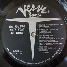 10026729;【US盤/黒T字/MONO/コーティングジャケ/VERVE】Anita O'Day / Cal Tjader / Time For 2_画像3