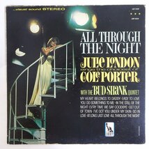 10026758;【US盤/虹ラベル/Liberty】Julie London With The Bud Shank Quintet / All Through The Night_画像1