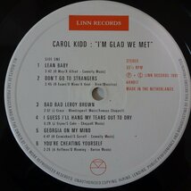 11188267;【ほぼ美盤/英LINN/優秀録音！】CAROL KIDD/I'M GLAD WE MET キャロル・キッド_画像3