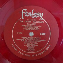 11188338;【US盤/Fantasy/マルーンラベル/深溝/MONO/Red Vinyl】Gerry Mulligan / Featuring Chet Baker, Chico Hamilton etc_画像3