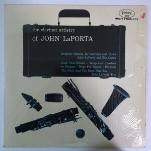10026965;【US盤/マルーンラベル/深溝/MONO/Red Vinyl/コーティングジャケ/Fantasy】John LaPorta / The Clarinet Artistry