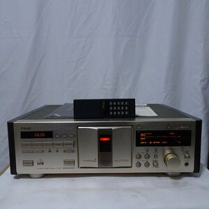 Q10734【発送可!】TEAC ティアック V-7010 ステレオカセットデッキ リモコン・説明書付　A0000168