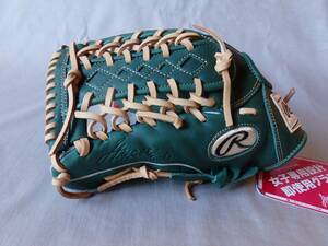 新品◆Rawlings 軟式 野球/ソフトボール グローブ◆左/11.75inch/GREEN◆プロ野球/NPB/セリーグ/パリーグ/草野球/キャッチボール