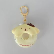 【新品・未使用品】ポムポムプリン ドーナツ キーホルダー イエロー サンリオ_画像1