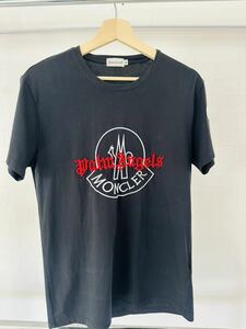 美品　Moncler x Palm Angelsコレクション ブラック Tシャツ