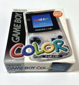 美品 GBC 本体 クリア ゲームボーイカラー 外箱 説明書 GAMEBOY COLOR Nintendo ゲームボーイ カラー