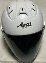 送料無料 アライ SZ-RAM3 Arai RamIII ジェットヘルメット M〜L helmet ホワイト　白_画像5