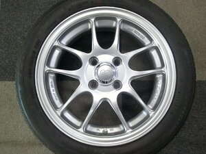 パフォーマンスライン PF01 15x5.0J +45 PCD100 4H 165/55R15 コペン ミラ アルト アルト エンケイ