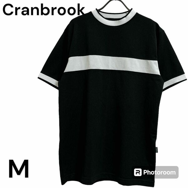 Cranbrook 半袖 Tシャツ スポーツ ライン シンプル ブラック 黒