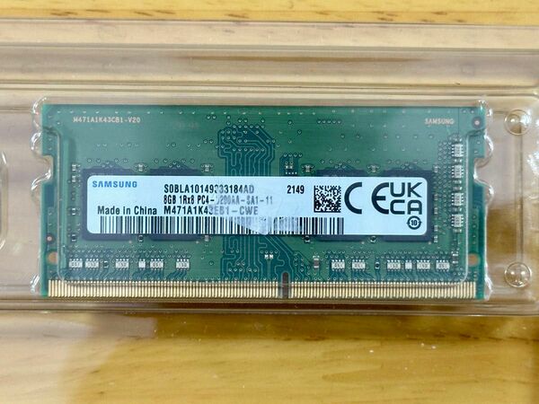 SAMSUNG SO-DIMM PC4-3200 8GB ノートパソコン用 ノート用メモリ