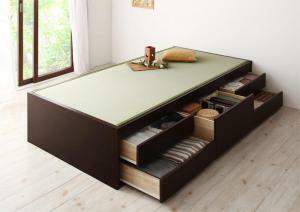  construction installation attaching simple modern tatami chest bed . green .... domestic production tatami bed guard none single Brown 