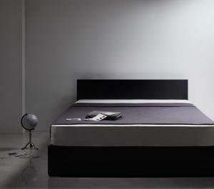  simple modern design * storage bed ZWARTzewa-to standard pocket coil with mattress da blue black black 