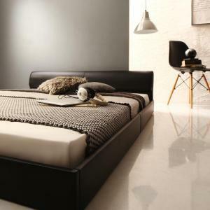  feeling of luxury. exist modern design leather floor bed GIRA SENCEgila sense ivory - black 