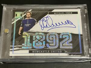 【92枚限定】2021-22 Panini Impeccable Premier League Michael Owen マイケル・オーウェン 直書き 直筆サイン AUTO NEWCASTLE UNITED