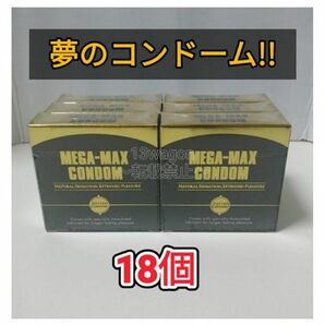 【6月より値上げ】メガマックス　MEGA MAX　コンドーム　18個　早漏防止