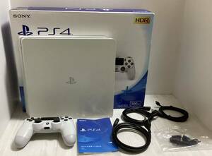 【中古・完品】PlayStation4 グレイシャー・ホワイト 500GB CUH-2200AB02 FW11.00