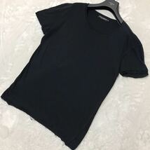 DOLCE&GABBANA ドルチェ＆ガッバーナ 半袖Tシャツ ブラック 黒 カットソー トップス メンズ M〜L 無地 _画像1