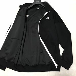 極美品！ THE NORTH FACE ザ ノースフェイス トラックジャケット ジャージ スウェット ブラック メンズ XL 