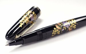 v flower v[ sailor /SAILOR] high class ballpen mountain middle paint autumn . writing ballpen ... original vanity case attaching B