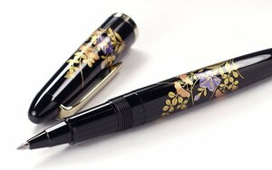 v flower v[ sailor /SAILOR] high class ballpen mountain middle paint autumn . writing ballpen ... original vanity case attaching D