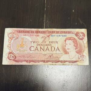 カナダ 紙幣 2ドルCANADA Money 