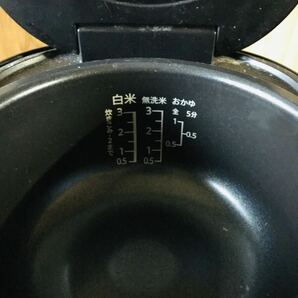 ★SHARP シャープ 3合炊き ジャー炊飯器 炊飯器 ブラック KS-CF05B-B 2020年製 ※動作確認済みの画像5