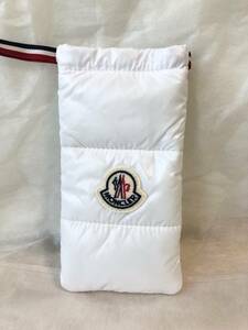  Moncler case pouch MONCLER case / pochette mobile case white smartphone inserting badge writing brush box pen case 4 glasses case / pet bottle holder 1