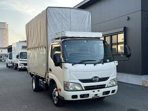  animation have! selling out!H24 year Hino Dutro DUTRO flat deck canopy attaching loading 2000kg 4.0L diesel AT engine good condition! Saga Fukuoka 