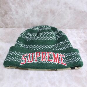 《美品》Supreme New Era　Split Beanie　22FW　シュプリーム　ニット帽