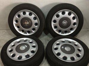 5分山 ブリヂストン ネクストリー 155/65R14 75S 2017年 ミラココア純正スチール 14x4.5J 4H 100 ハブ径54ｍｍ 4本 ノーマルタイヤ