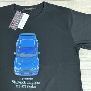 ★ SUBARU Impreza (スバル インプレッサ) ★ 3Lサイズ 黒 半袖Tシャツ 初代インプレッサ 22B-STi WRC ラリー (タグ付き新品未使用)