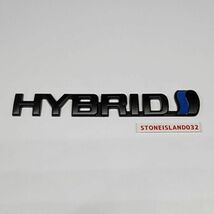 トヨタ ハイブリッドエンブレム レッド HYBRID ロゴ クリエイティブ 車関連シリーズ CAR カスタム 黒 J769_画像1