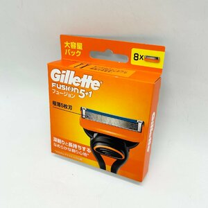 ◎L382【未使用】Gillette FUSION ジレット フュージョン 5+1 極薄５枚刃 電動タイプ 替刃8個入り (ma)