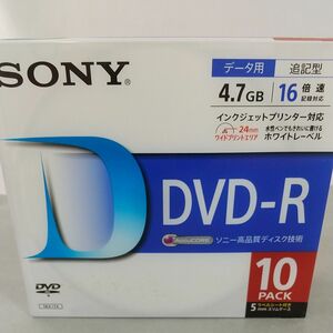 ソニー DVD-R データ用 16倍速 10枚 10DMR47LLPS SONY