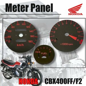 2型仕様 CBX400FF / F2 NC07 / CBX550F PC04　リプロメーター　パネル 新品　HONDA ホンダ CBX 純正2型風　メーター　パネル