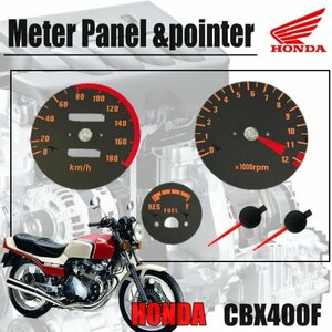 針セット！　CBX400F NC07 / CBX550F PC04　リプロメーターパネル 新品 HONDA ホンダ CBX 純正風メーターパネル