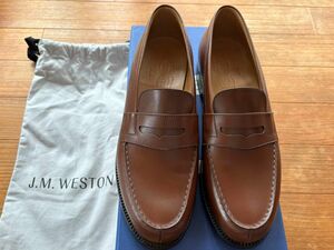 【試着のみ】J.M.WESTON 180 7C タンブラウン トゥスチール ハーフラバー装着