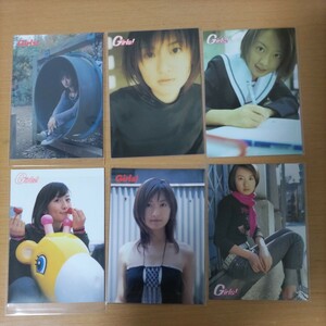 女優　カードコレクション　GIRLS　貴重な品　アイドル　松本まりか　2000―2004年　6枚セット　超レア　カード　