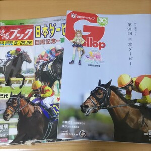 競馬ブック競馬　日本ダービー特集　週刊ギャロップ　東京競馬場　二冊セット　未使用　コレクション　ウマ娘　ダノンデサイル優勝