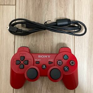 【美品】PS3 コントローラ DualShock3 CECHZC2J A2、500mA、充電用USBケーブル付き