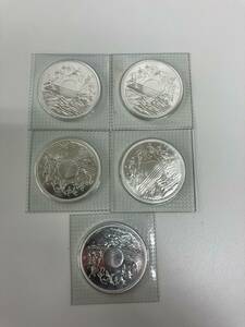 #3830　昭和天皇 御在位 1万円銀貨　5枚　 記念硬貨 ブリスターパック入り 保管品 