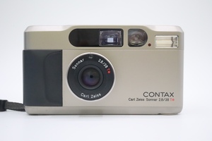  work properly beautiful goods CONTAX Contax T2 titanium silver Titan Silver Sonnar 38mm F2.8 T* // 139601