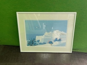 風景ナチュラル　寝室　絵画 アートポスター サルボ　 「海岸風景」 50X70cm 　◆使用品　№91