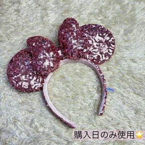 東京ディズニーリゾート ミニー カチューシャ スパンコール ピンク ディズニーランド ディズニーシー