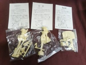 らんま1/2 HGコレクション 3点 ムサシヤ ヘビーゲイジ ガレージキット レジンキャスト 箱なし 乱馬 右京 シャンプー