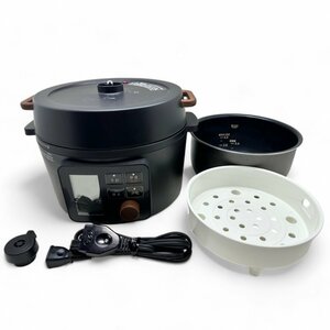 アイリスオーヤマ IRIS OHYAMA 電気圧力鍋 炊飯器 3L 1台9役 1～4人用 液晶タイプ KPC-MA3-B ブラック プラスチック