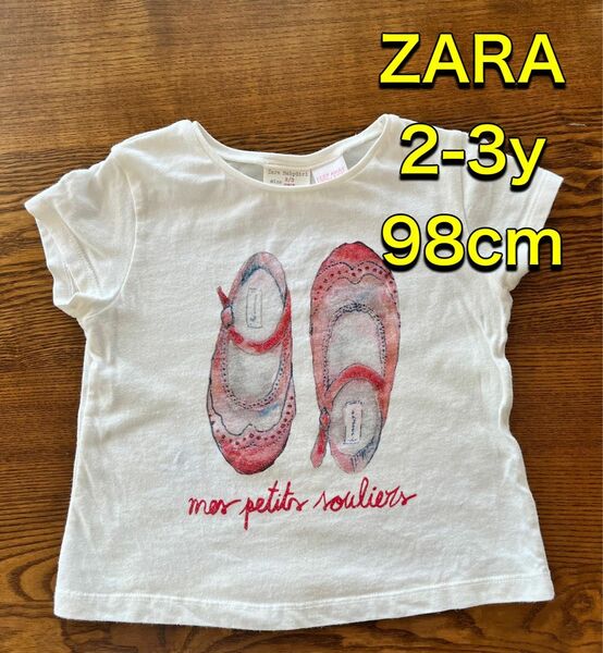 ZARA Tシャツ 2-3y 98cm 半袖 トップス ザラキッズ 半袖Tシャツ カットソー 子供服