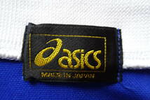 asics FOOTBALL GEAR/アシックス/OAS914/襟付長袖シャツ/ユニフォーム/サッカー/光沢感/袖口白りぶ素材/青/ブルー(5/9R)_画像3