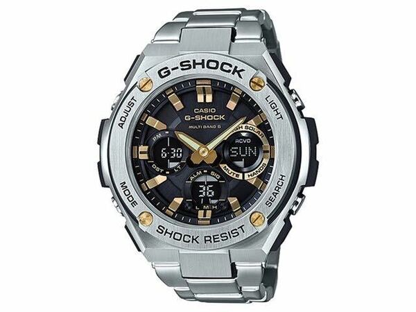 【美品】G-SHOCK Gショック G-STEEL Gスチール 電波ソーラー GST-W110D-1A9JF